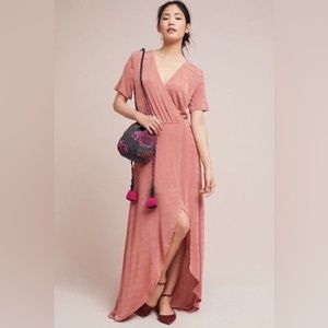 Anthropologie Natasha Wrap Maxi Dress XS NWT Retail $118